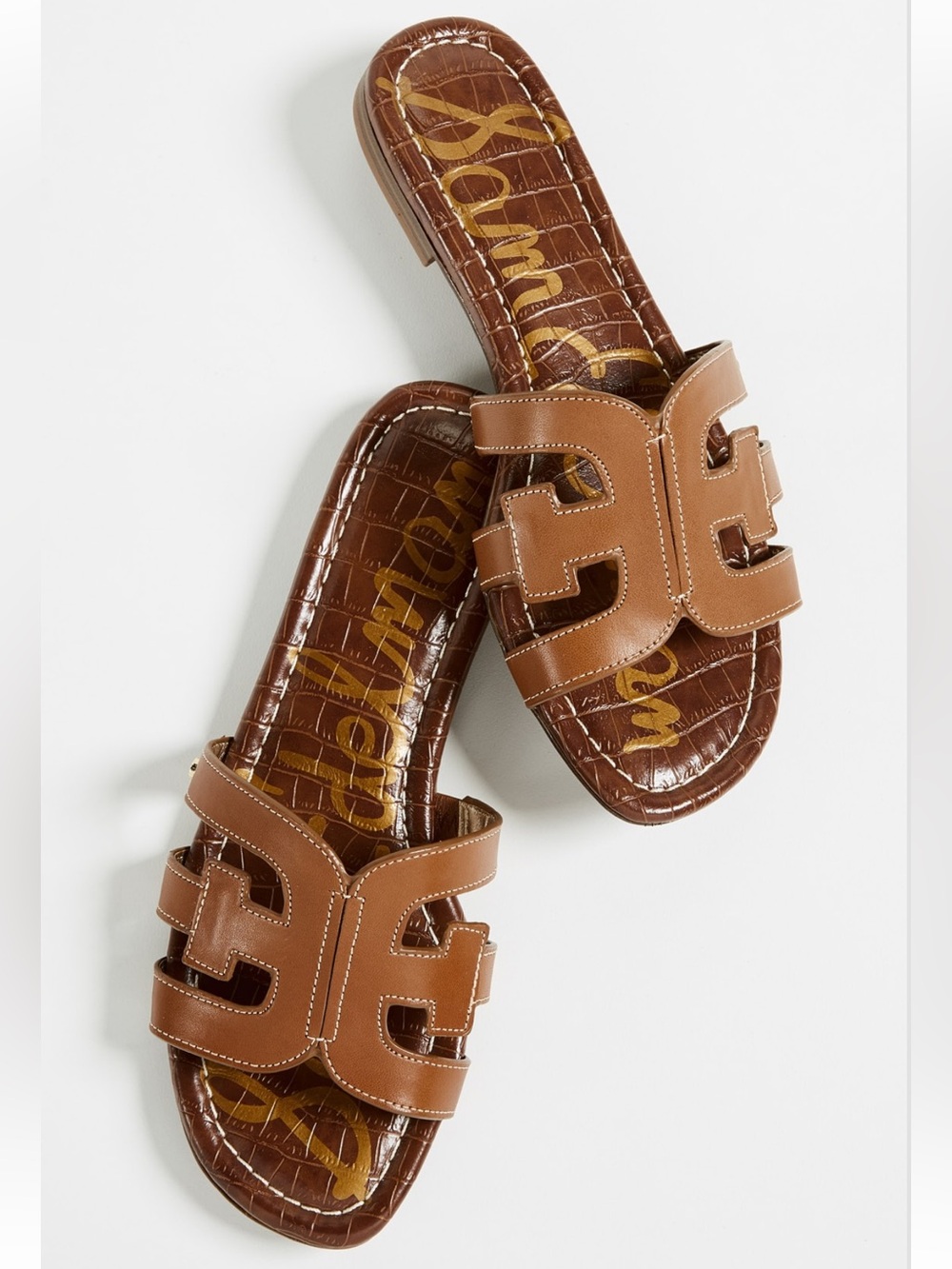 NEW Sam Edelman Bay Slides in Saddle - Picture 3 of 6